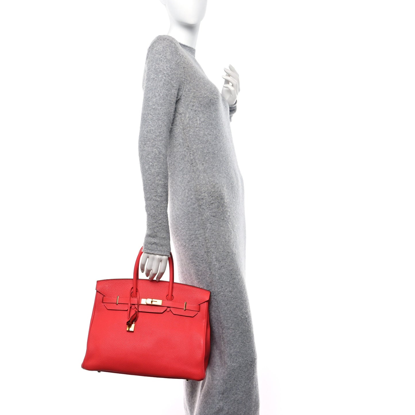 Taurillon Clemence BIRKIN 35 Rose Jaipur