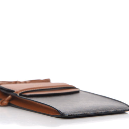 Celine Triomphe Canvas Lambskin Phone Pouch With Flap Tan 6 of 10