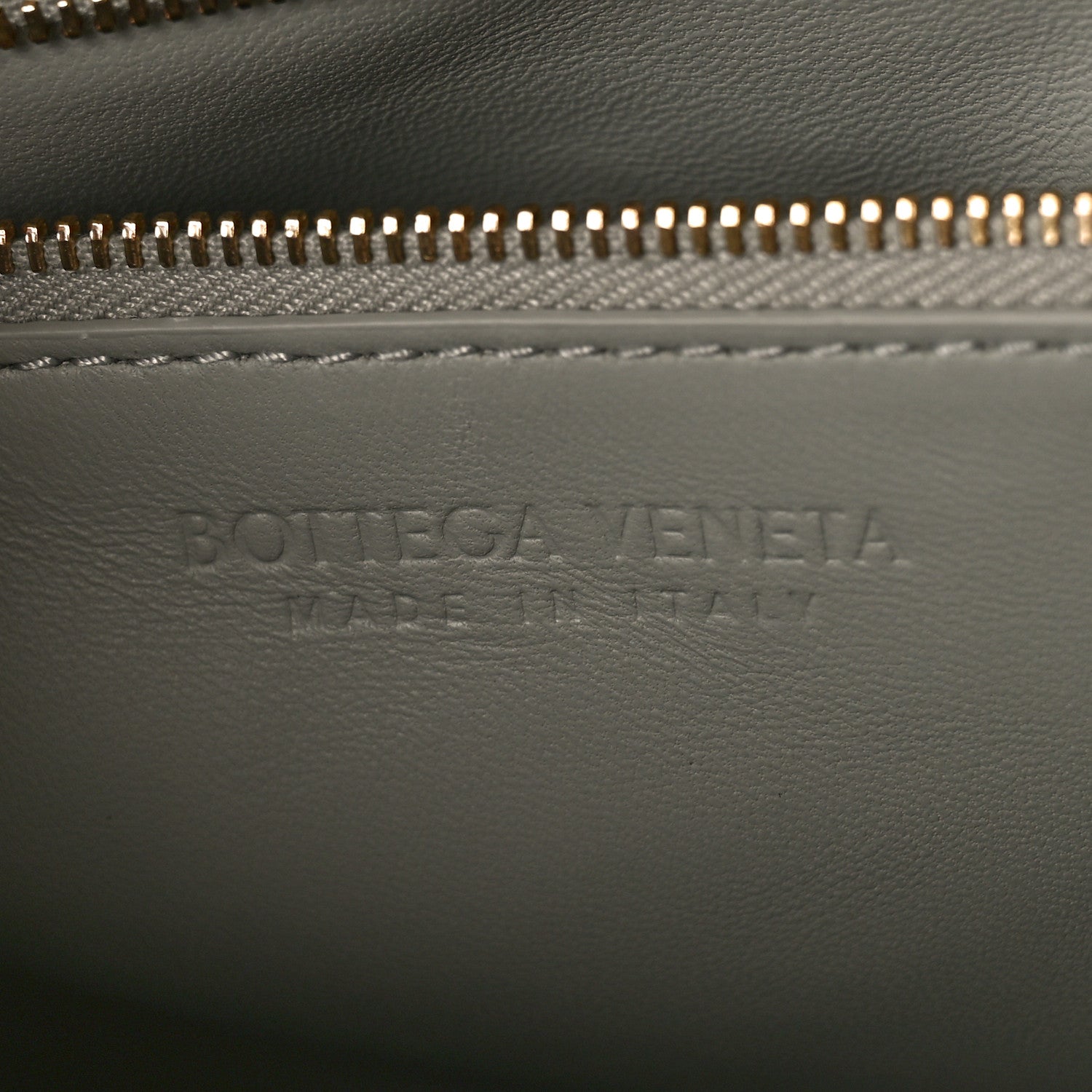 Bottega Veneta Lambskin Intrecciato Small Getaway Agate Grey