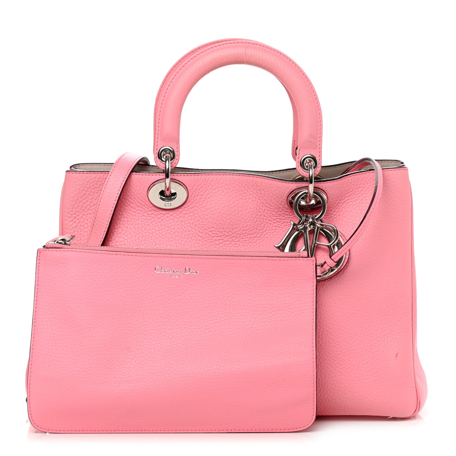 Christian Dior Bullcalf Large Diorissimo Tote Pink 1 of 18
