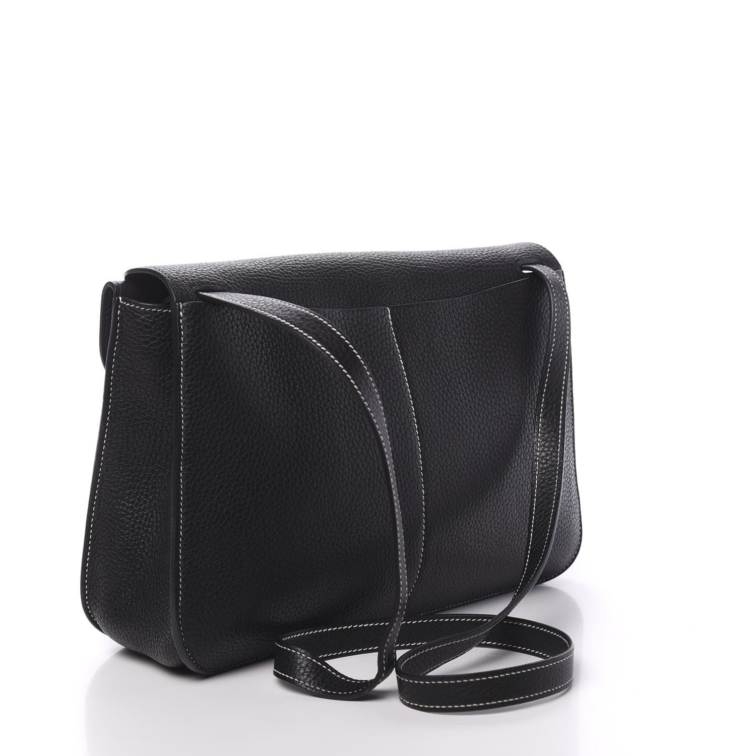 Hermes Taurillon Clemence Halzan 31 GM Black 5 of 13