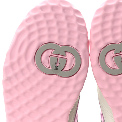 Gucci Dali Soft Calfskin Womens Mac80 Sneakers 36 Off White Grey Sky Light Rose 6 of 8