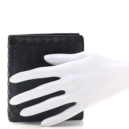 Bottega Veneta Nappa Intrecciato French Flap Wallet Black 2 of 14