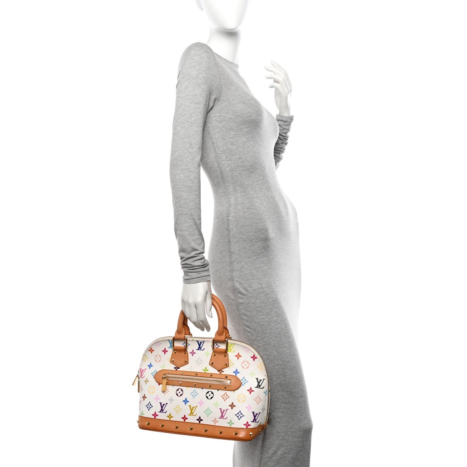 Louis Vuitton Monogram Multicolor Alma White 2 of 11