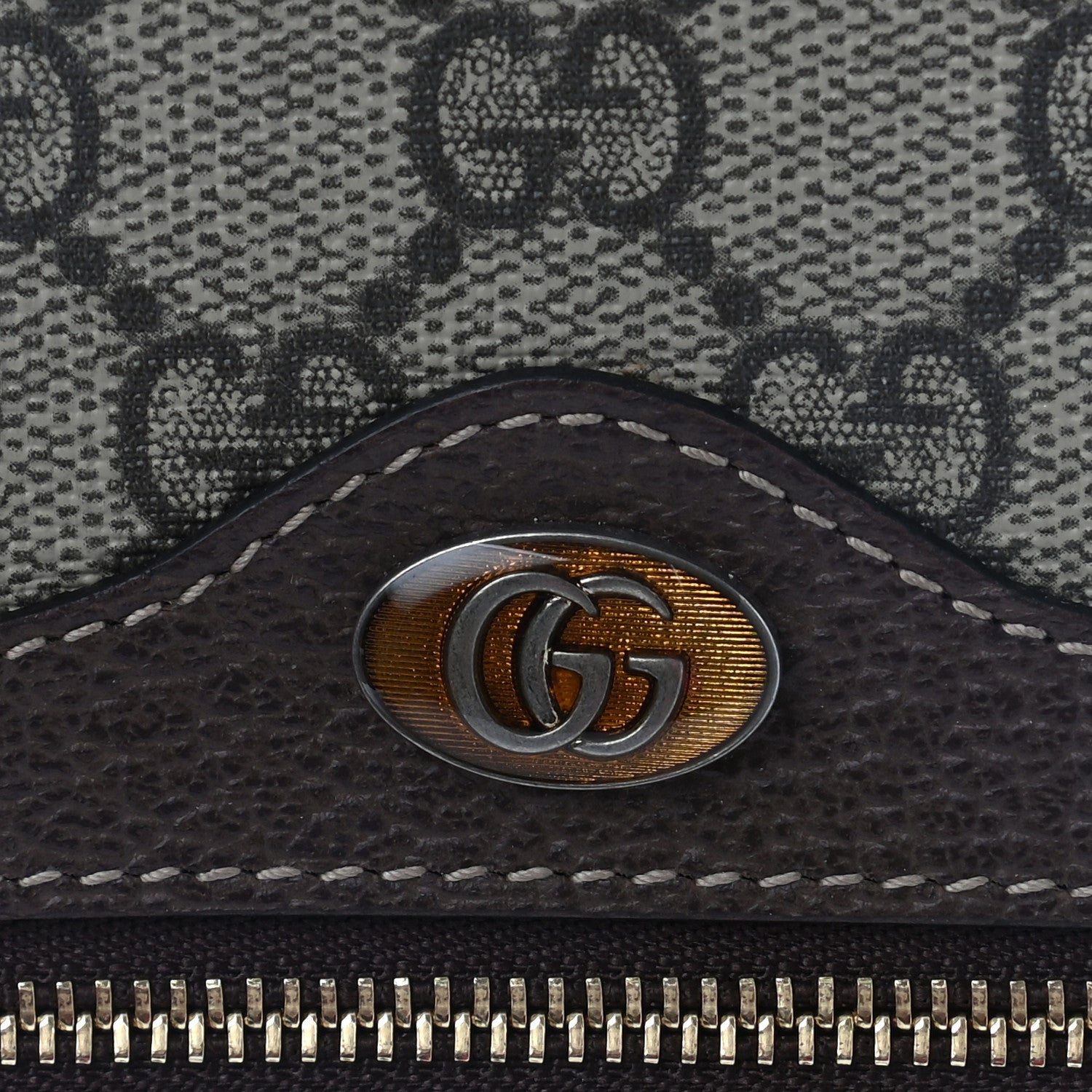 Gucci GG Supreme Monogram Large Ophidia Pouch Clutch Brown 11 of 11