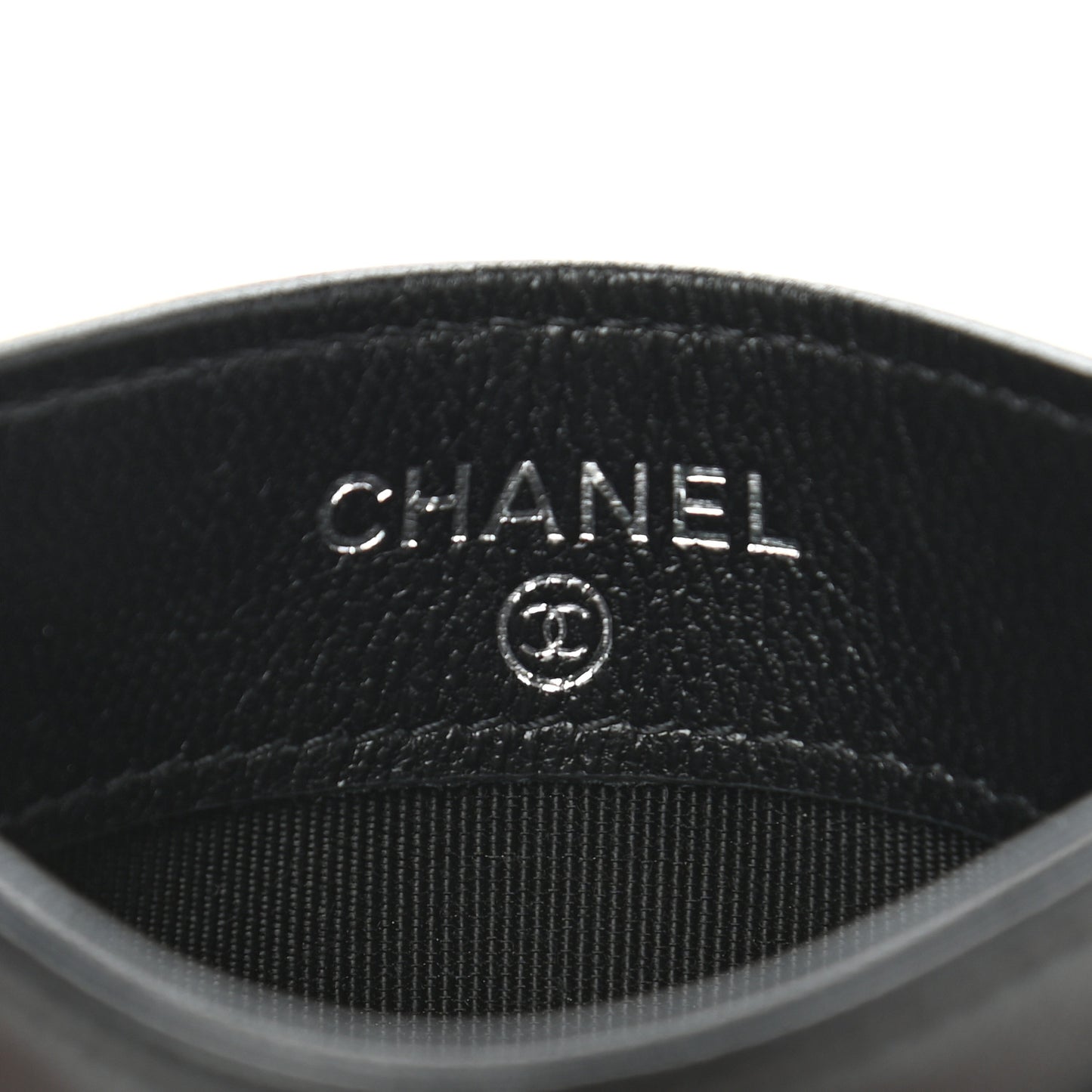 Lambskin Quilted Card Holder So Black