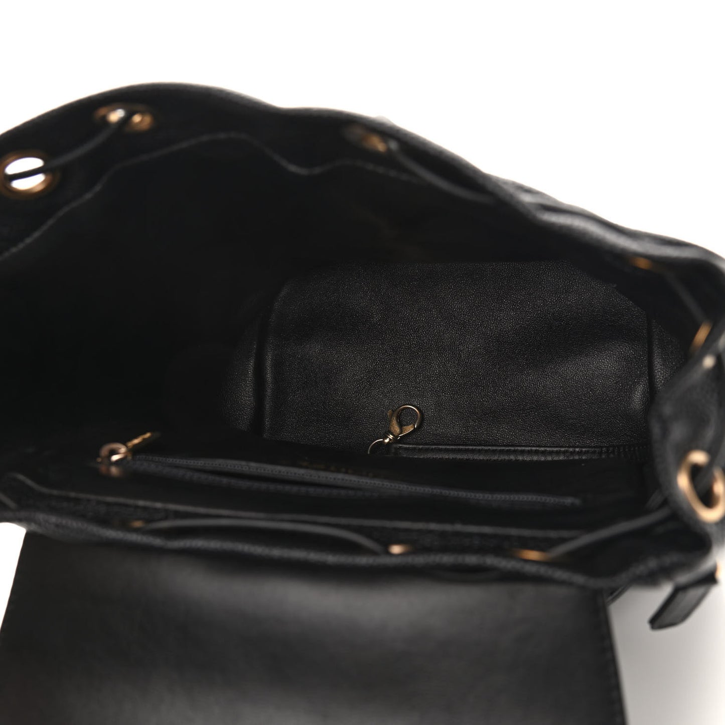 Caviar Quilted Filigree Backpack Black
