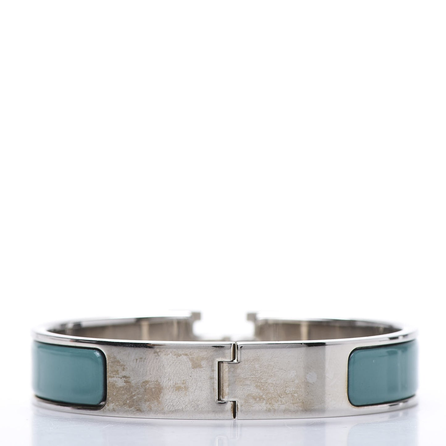 Enamel Narrow Clic Clac H Bracelet PM Bleu Canard