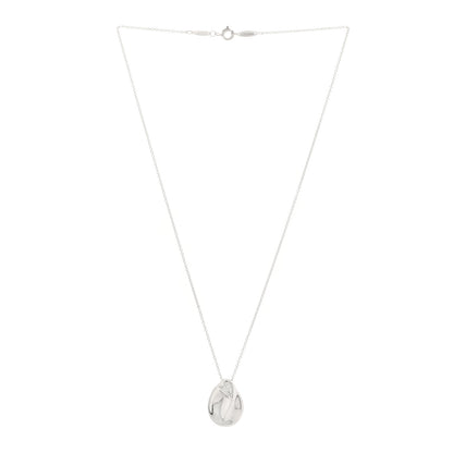 Tiffany Sterling Silver Nugget Pendant Necklace 3 of 4
