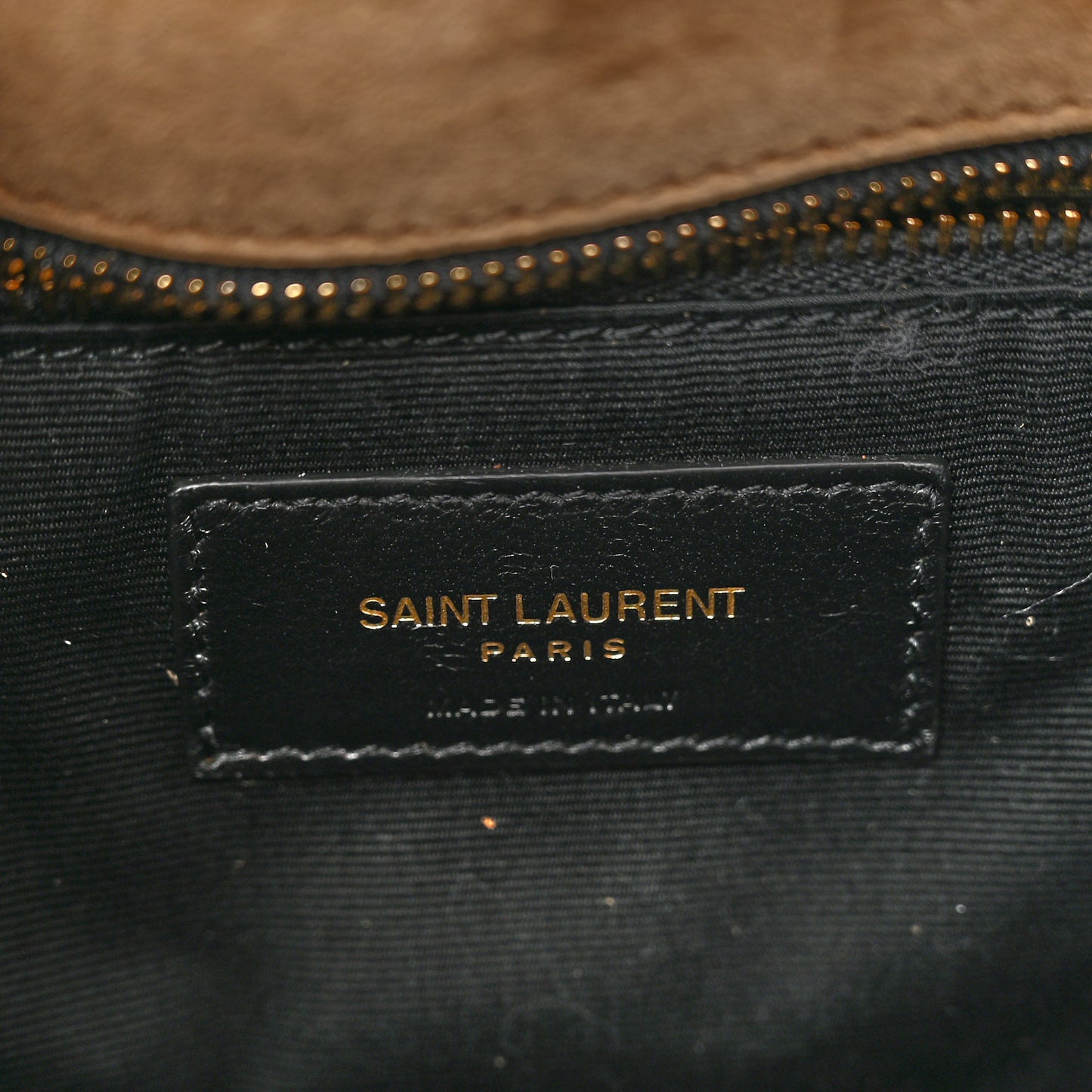 Suede Calfskin Quilted Toy Loulou Puffer Monogram Chain Satchel Golden Leaf