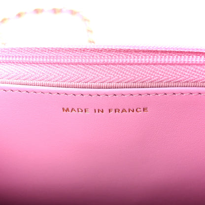 Chanel Caviar Quilted Wallet on Chain WOC Lilac 8 of 12