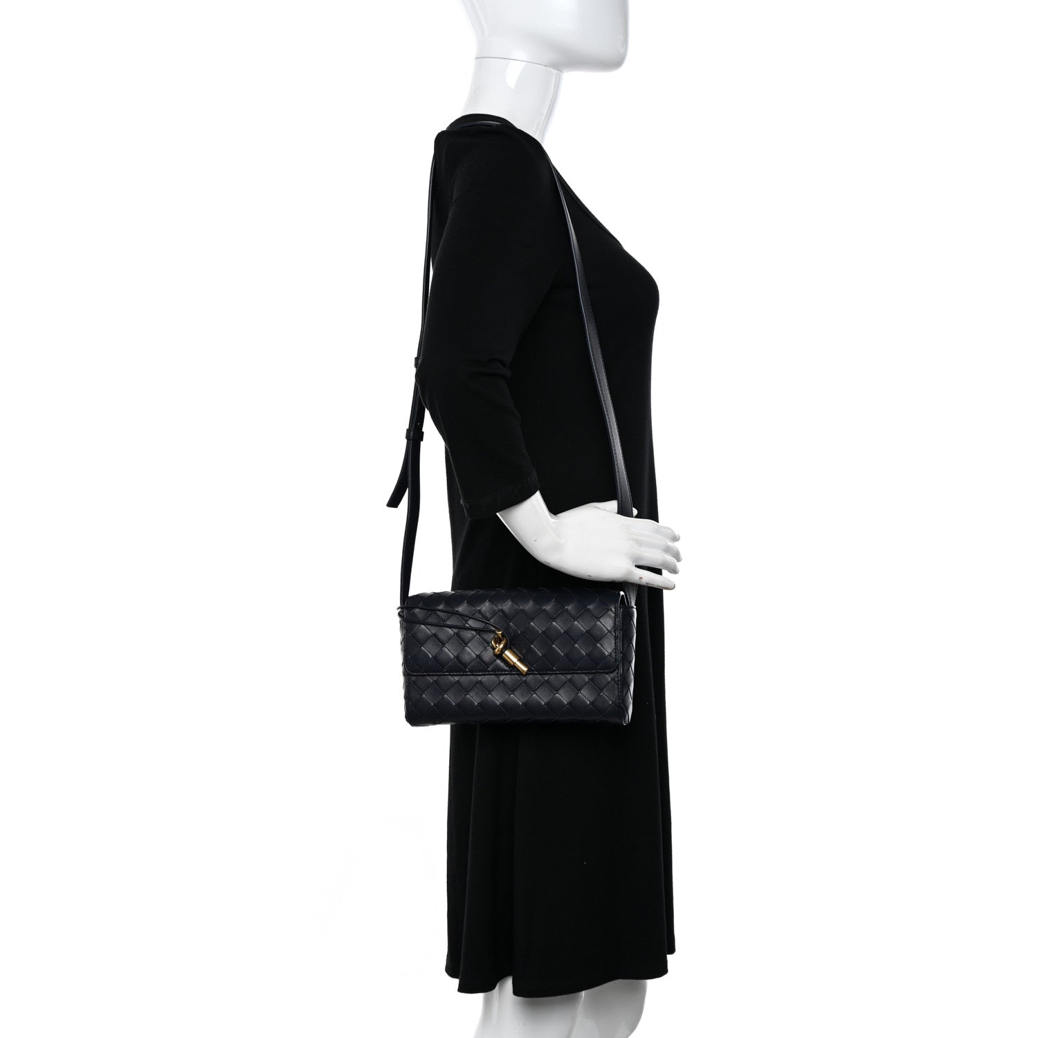 Bottega Veneta Nappa Intrecciato Mini Andiamo Crossbody Bag Space 2 of 9