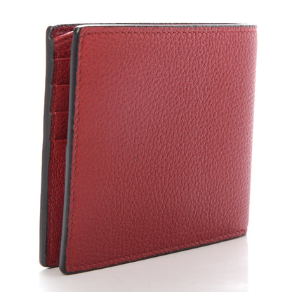 Gucci Calfskin Logo Bi-Fold Wallet Red 3 of 7