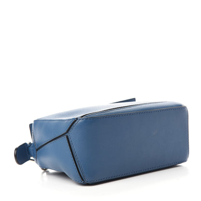 Loewe Calfskin Mini Puzzle Bag Blue 4 of 10