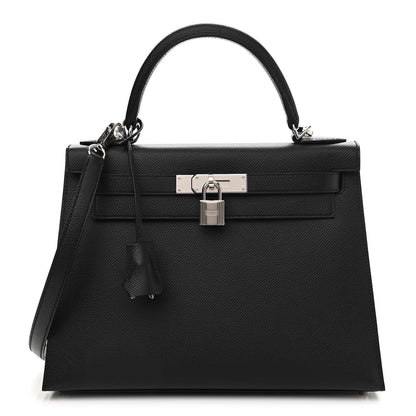 Hermes Epsom Kelly Sellier 28 Black 1 of 11