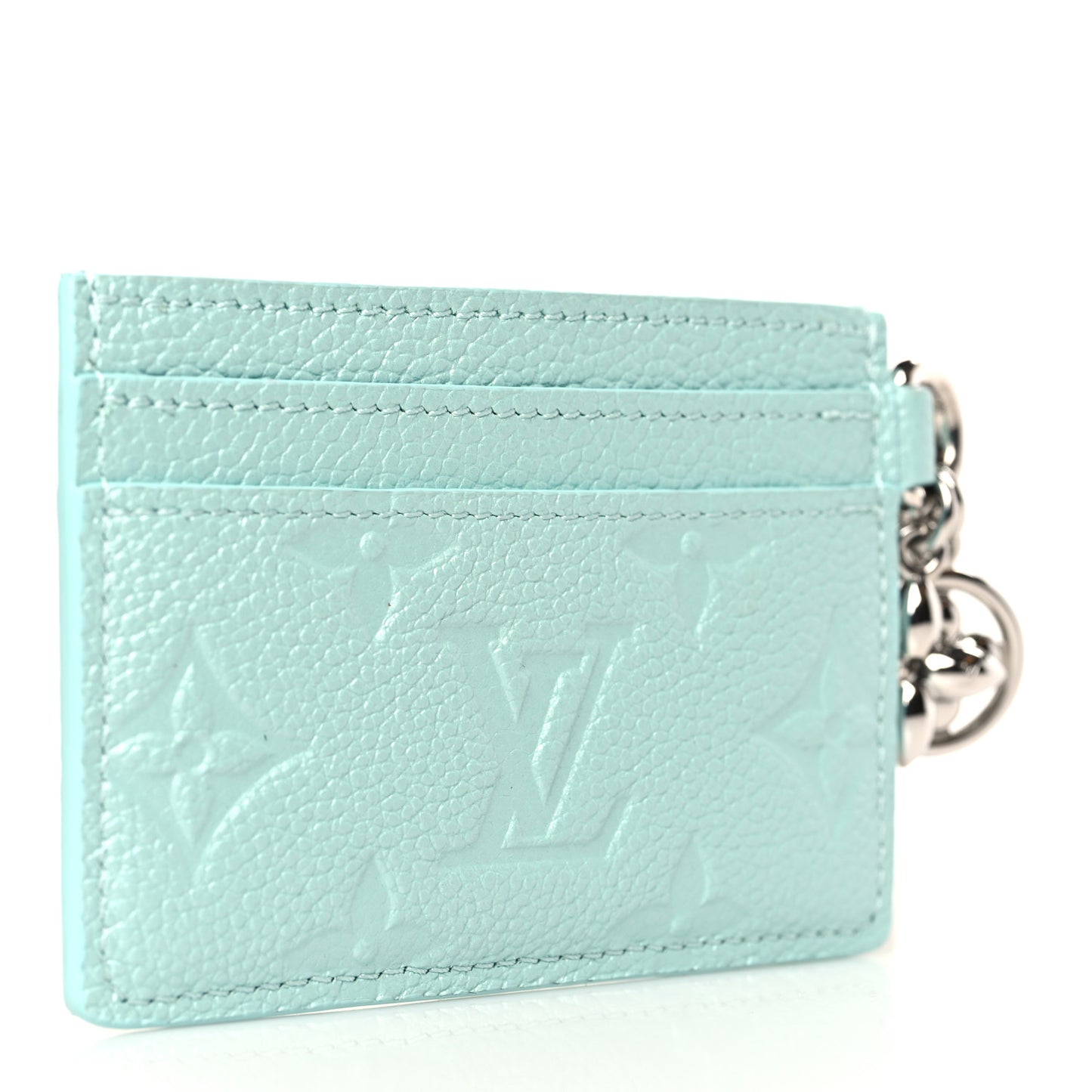 Empreinte Monogram LV Charms Card Holder Pearly Lagoon Turquoise