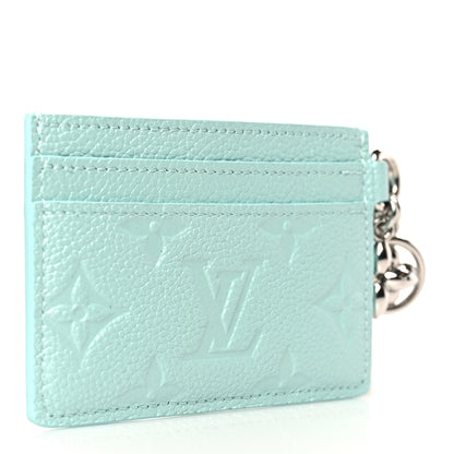 Louis Vuitton Empreinte Monogram LV Charms Card Holder Pearly Lagoon Turquoise 3 of 6