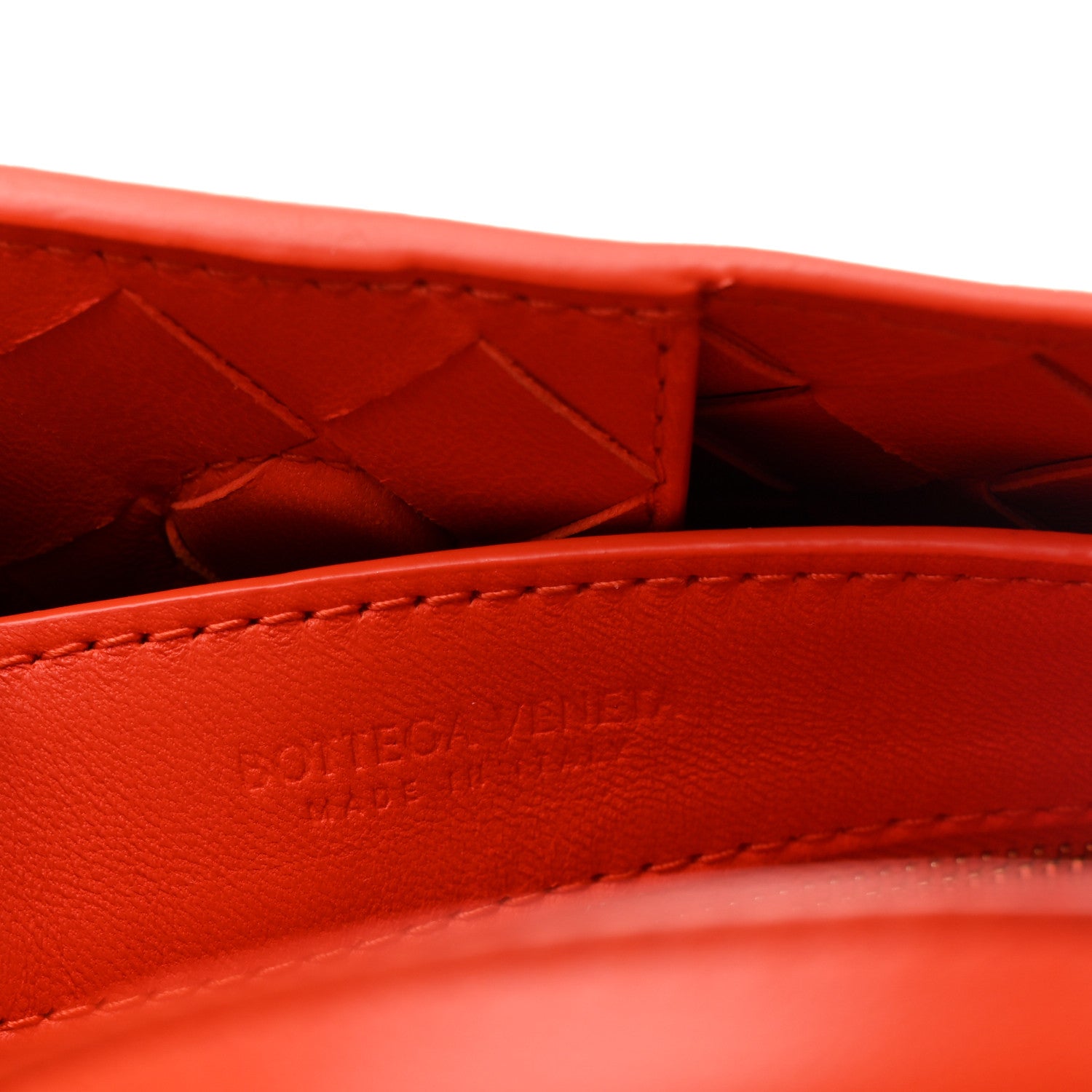 Bottega Veneta Nappa Intrecciato Small Andiamo With Chain Shoulder Bag Orange 6 of 9