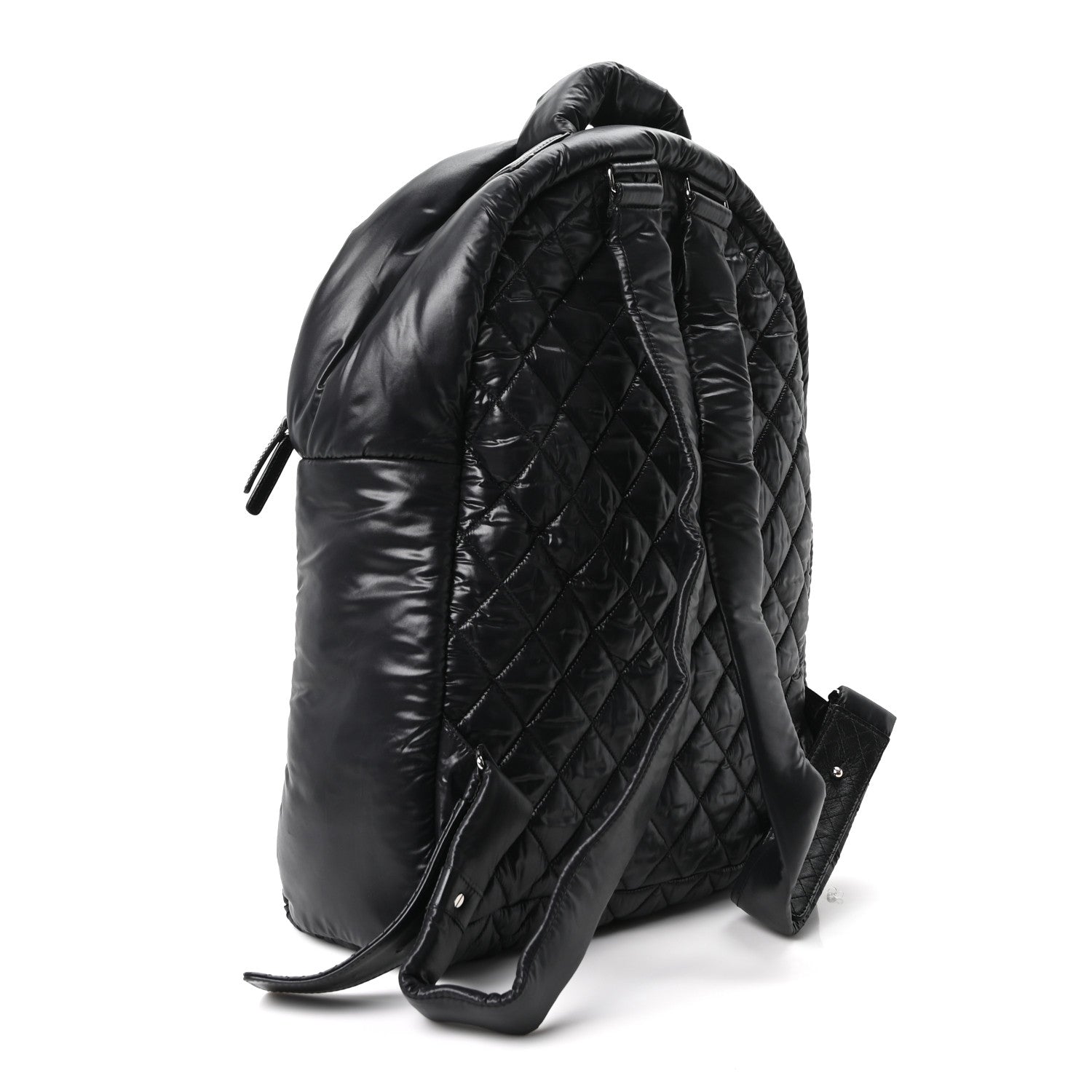 Chanel Nylon Quilted XL Coco Cocoon Backpack Black 2 of 9