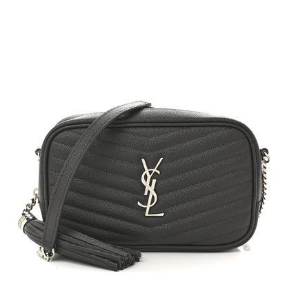 Saint Laurent Grain De Poudre Matelasse Monogram Mini Lou Camera Bag Asphalt 1 of 10