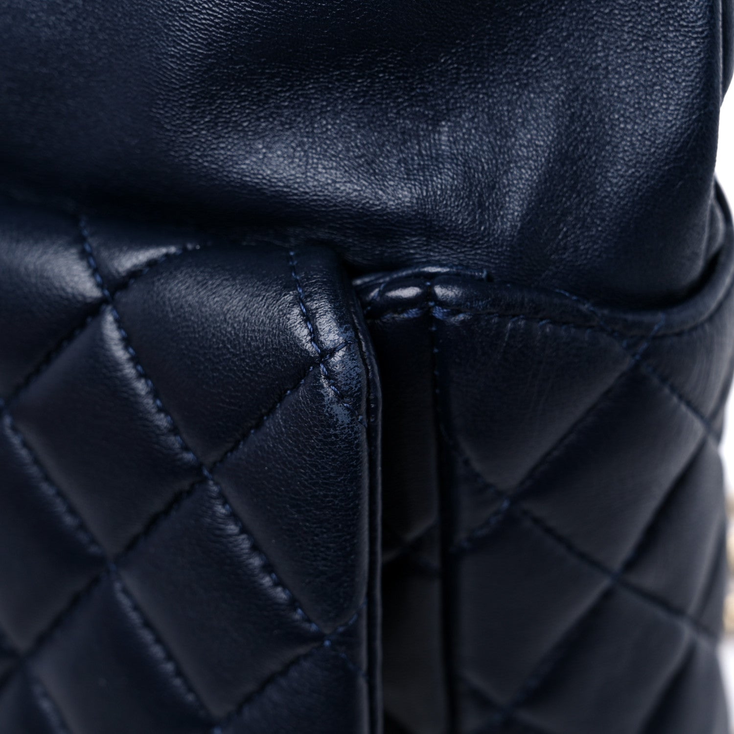 Chanel Lambskin Quilted Large In Seoul Backpack Navy 10 of 12