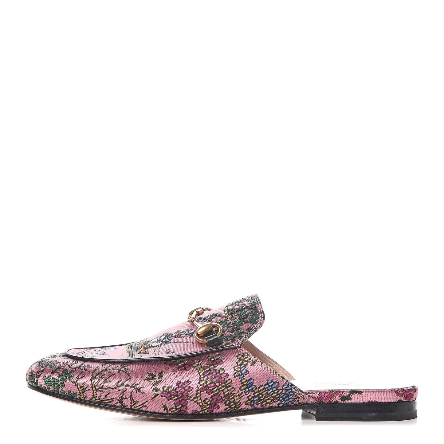 X DISNEY Jacquard Japanese Donald Duck Womens Princetown Slippers 38 Pink Black