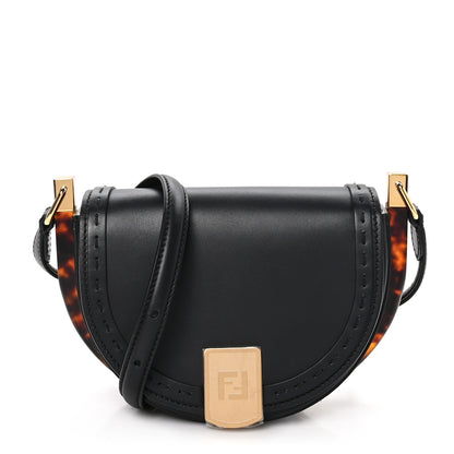 Fendi Vitello King Plexiglass Moonlight Shoulder Bag Black 1 of 10
