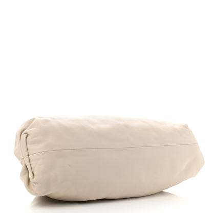 Bottega Veneta Smooth Butter Calf The Pouch Oversized Clutch Mist 4 of 11