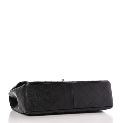 Chanel Caviar Quilted Jumbo Single Flap Black 4 of 9
