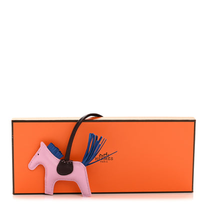 Hermes Milo Lambskin Grigri Rodeo Horse Bag Charm PM Mauve Sylvestre Bleu France Rouge Sellier 4 of 4