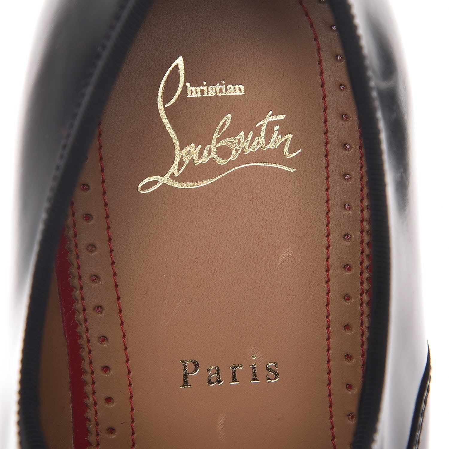 Christian Louboutin Mens Abrasiva Calfskin Alpha Point Laceless Flat Balmorals 42 Black 7 of 8