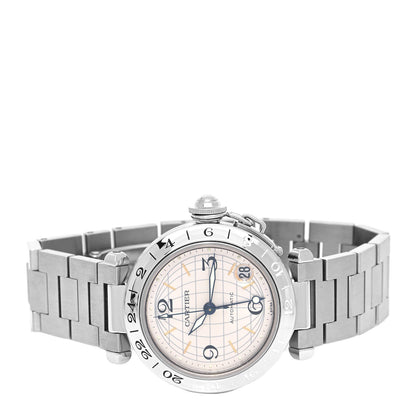 Cartier Stainless Steel 35mm Pasha GMT Automatic Watch 2 of 4