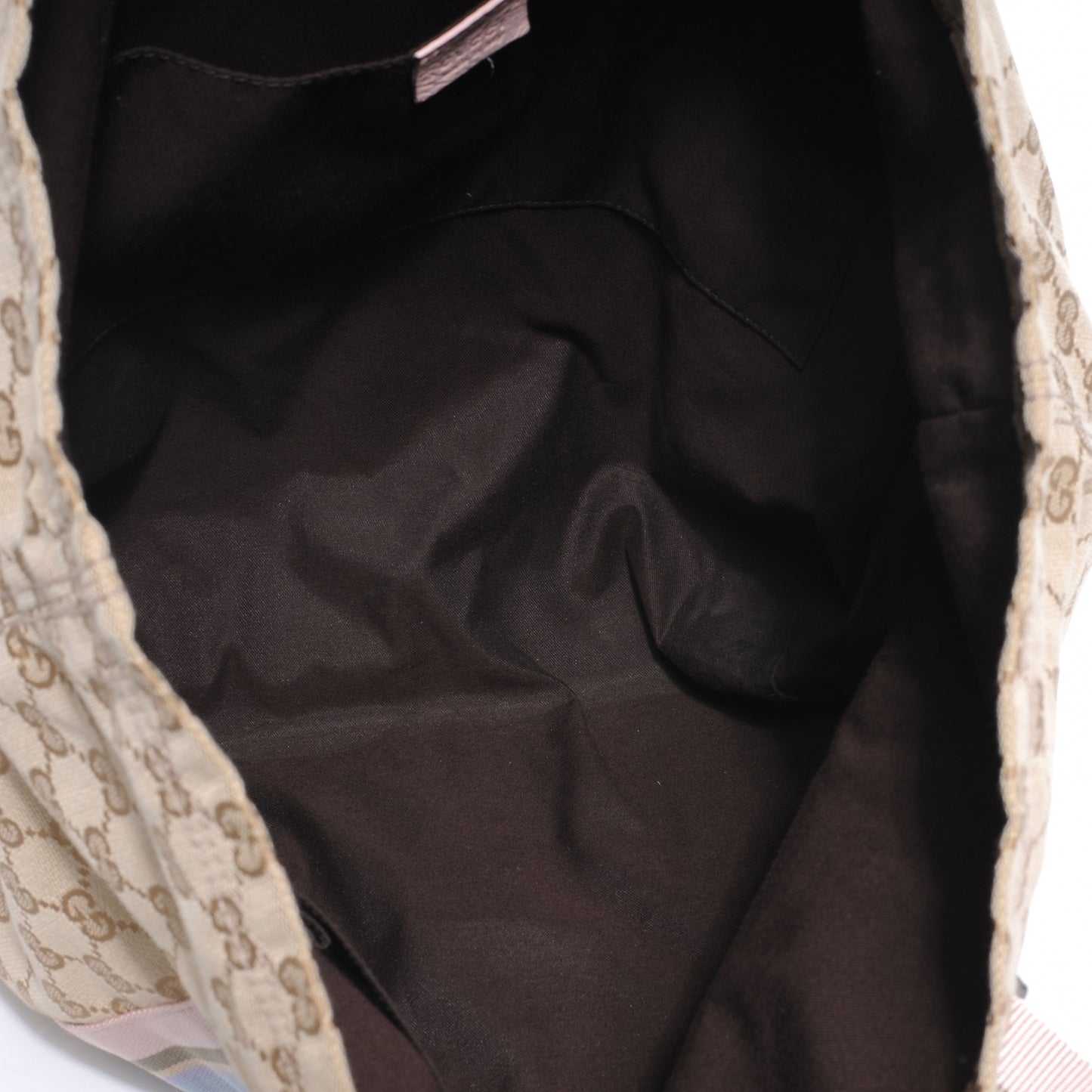 GG Monogram Medium Web Handle Vertical Tote Pink Blue