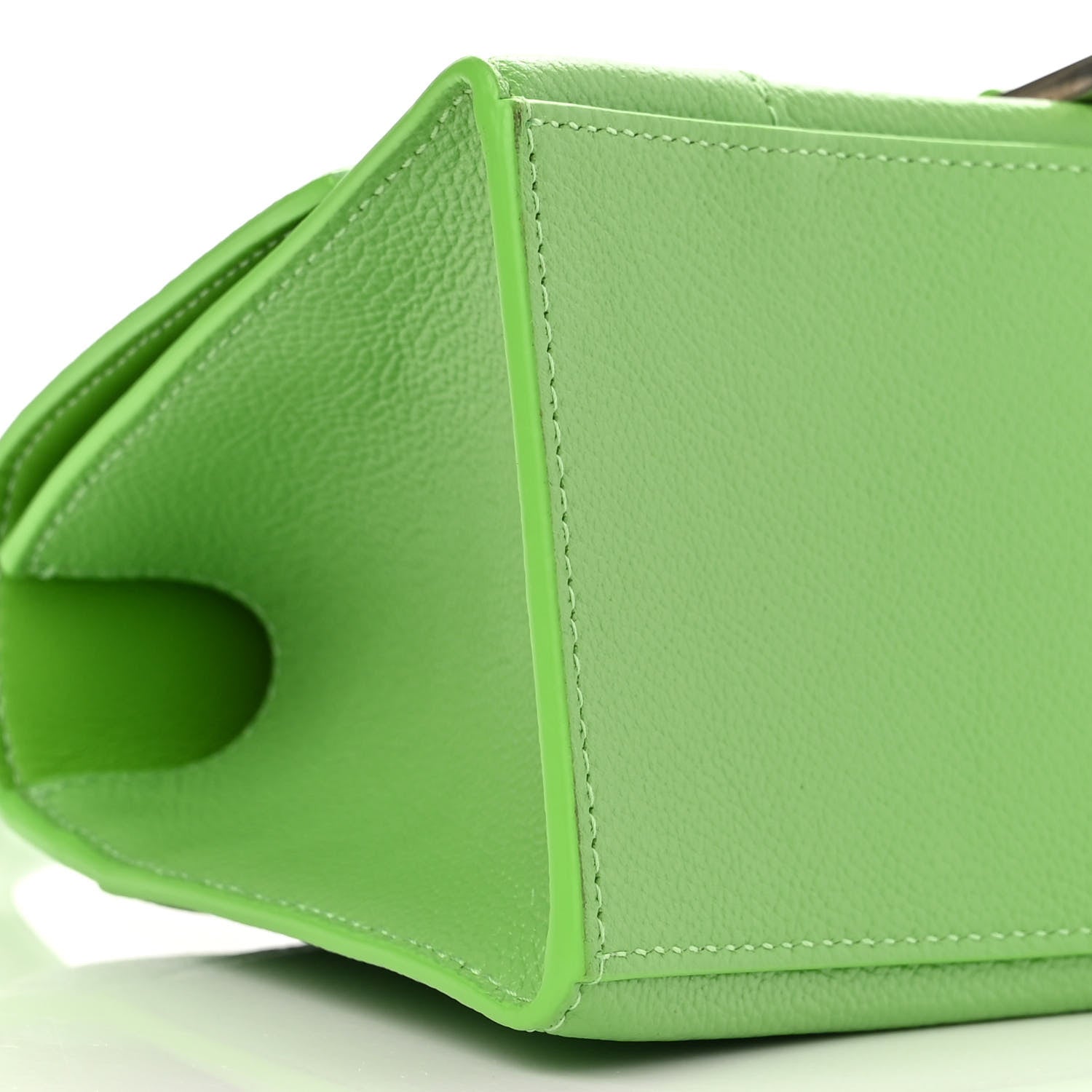 Balenciaga Grained Calfskin Small Hourglass Top Handle Bag Light Green 9 of 10