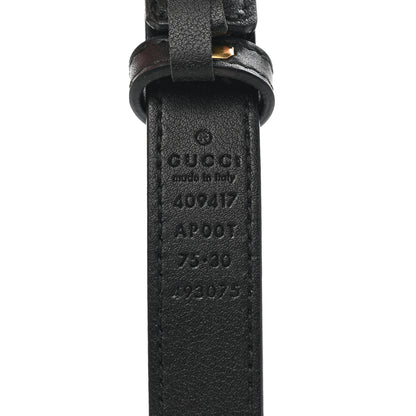 Gucci Calfskin Double G 20mm Belt 75 30 Black 5 of 5