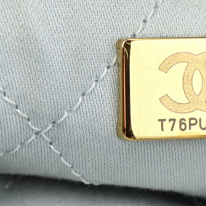 Chanel Shiny Caviar Quilted Mini Chanel 22 Light Blue 7 of 12