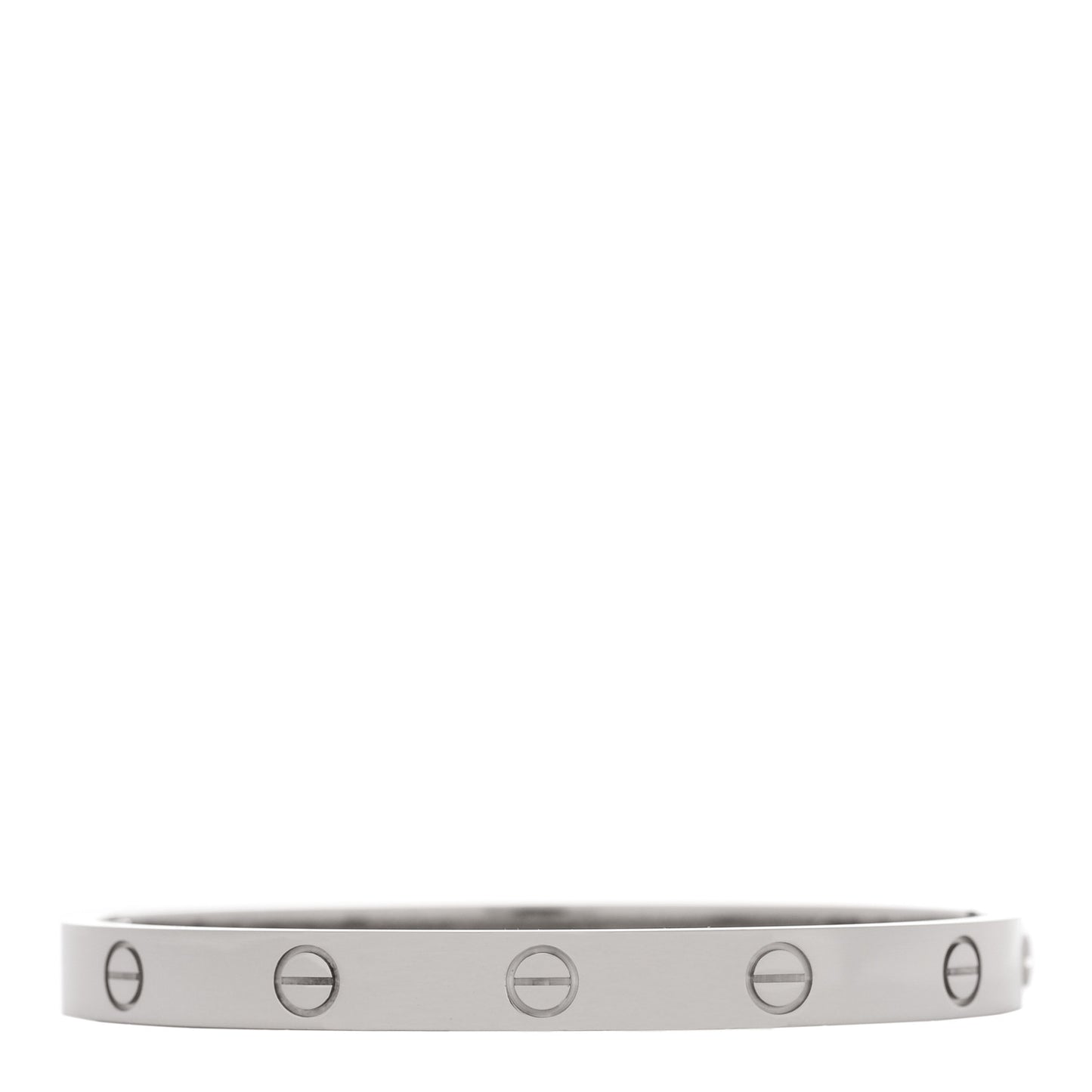 18K White Gold LOVE  Single Screw Bracelet 17