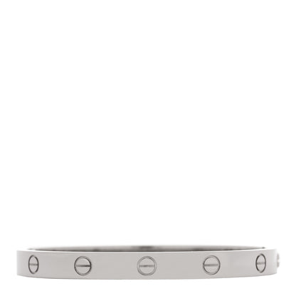 Cartier 18K White Gold LOVE  Single Screw Bracelet 17 1 of 7