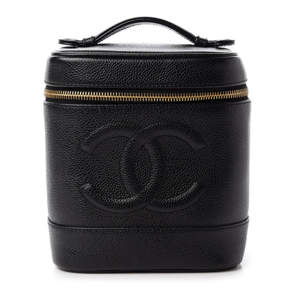 Chanel Caviar Cosmetic Vanity Bag Black 1 of 11