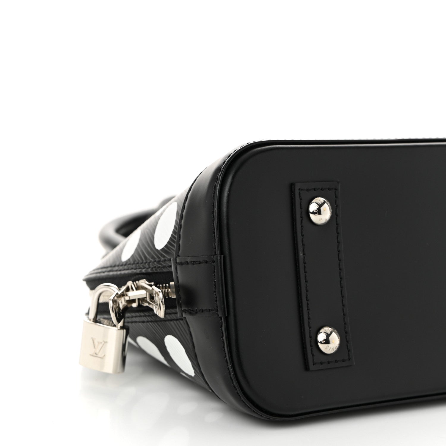 Louis Vuitton X YK Epi Alma BB Black White 8 of 9