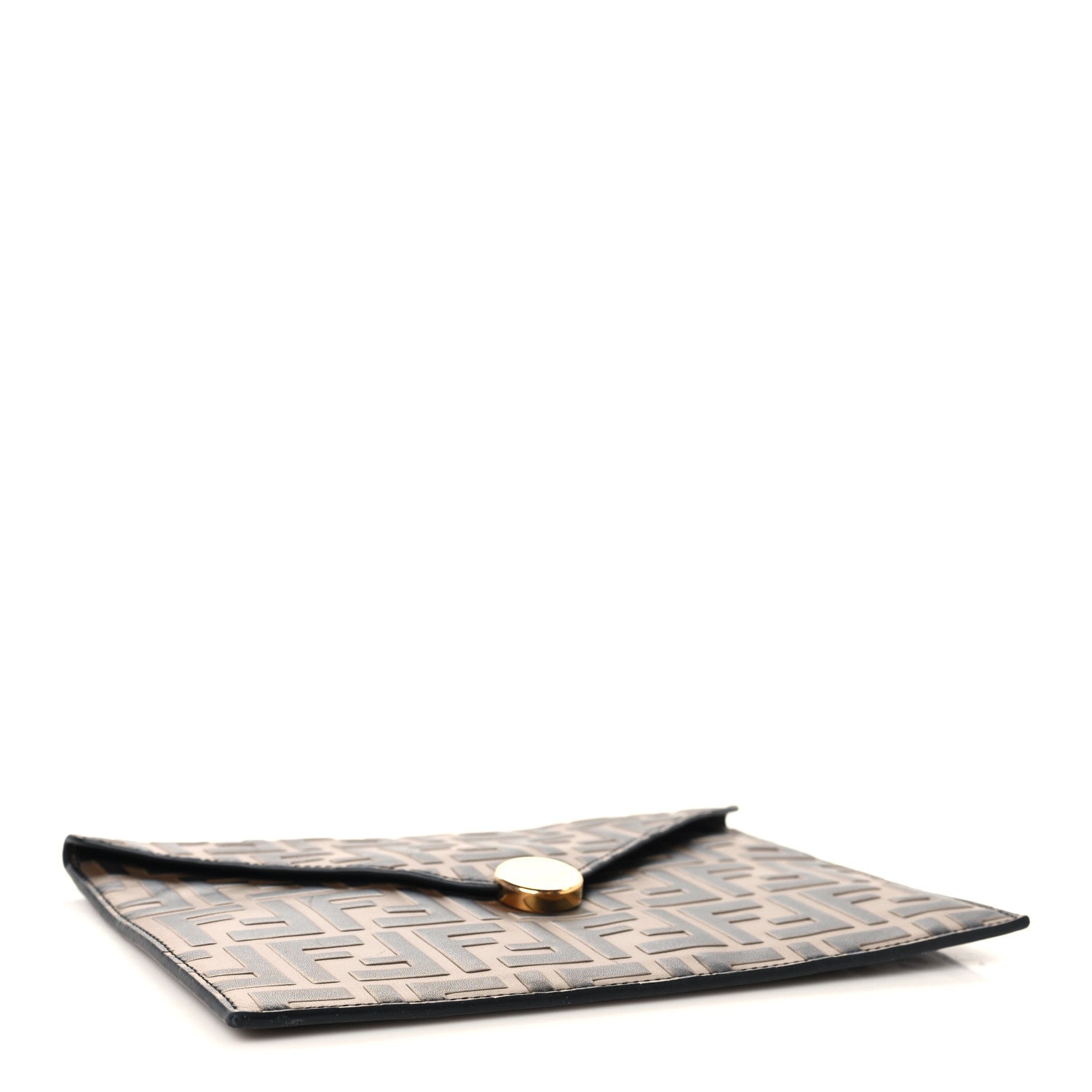 Fendi Vitello Soft F is Fendi Bi-Color FF 1974 Embossed Envelope