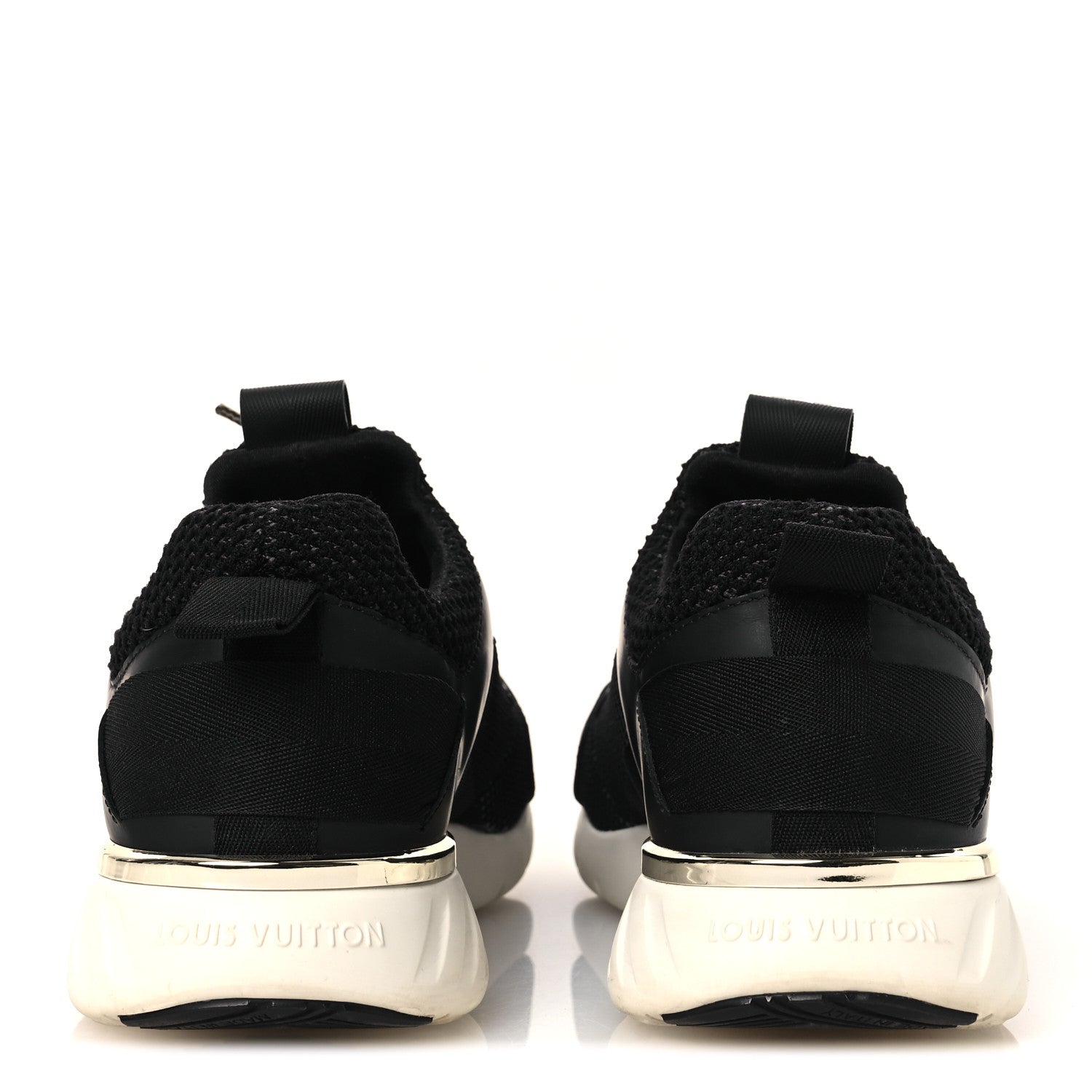 Louis Vuitton Technical Nylon Monogram Rubber Aftergame Sneakers 37 Black 6 of 11