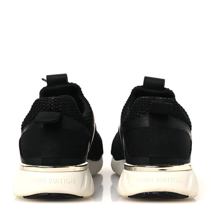 Louis Vuitton Technical Nylon Monogram Rubber Aftergame Sneakers 37 Black 6 of 11