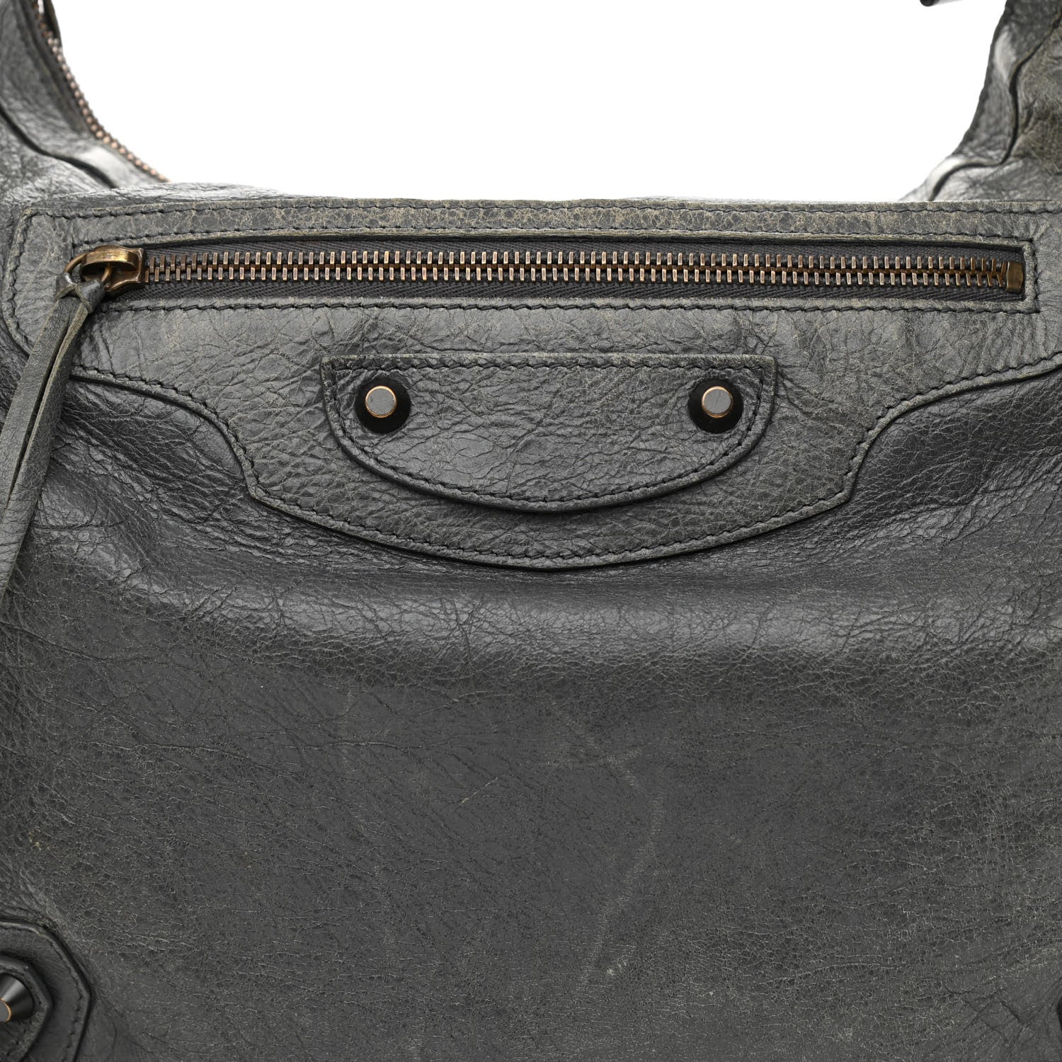 Balenciaga Agneau Classic Hardware Day Hobo Anthracite 9 of 14