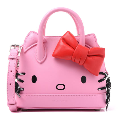 Balenciaga Calfskin Hello Kitty XXS Ville Top Handle Bag Pink 1 of 9