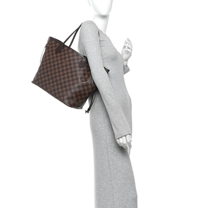 Louis Vuitton Damier Ebene Neo Neverfull MM MM Rose Ballerine 2 of 10