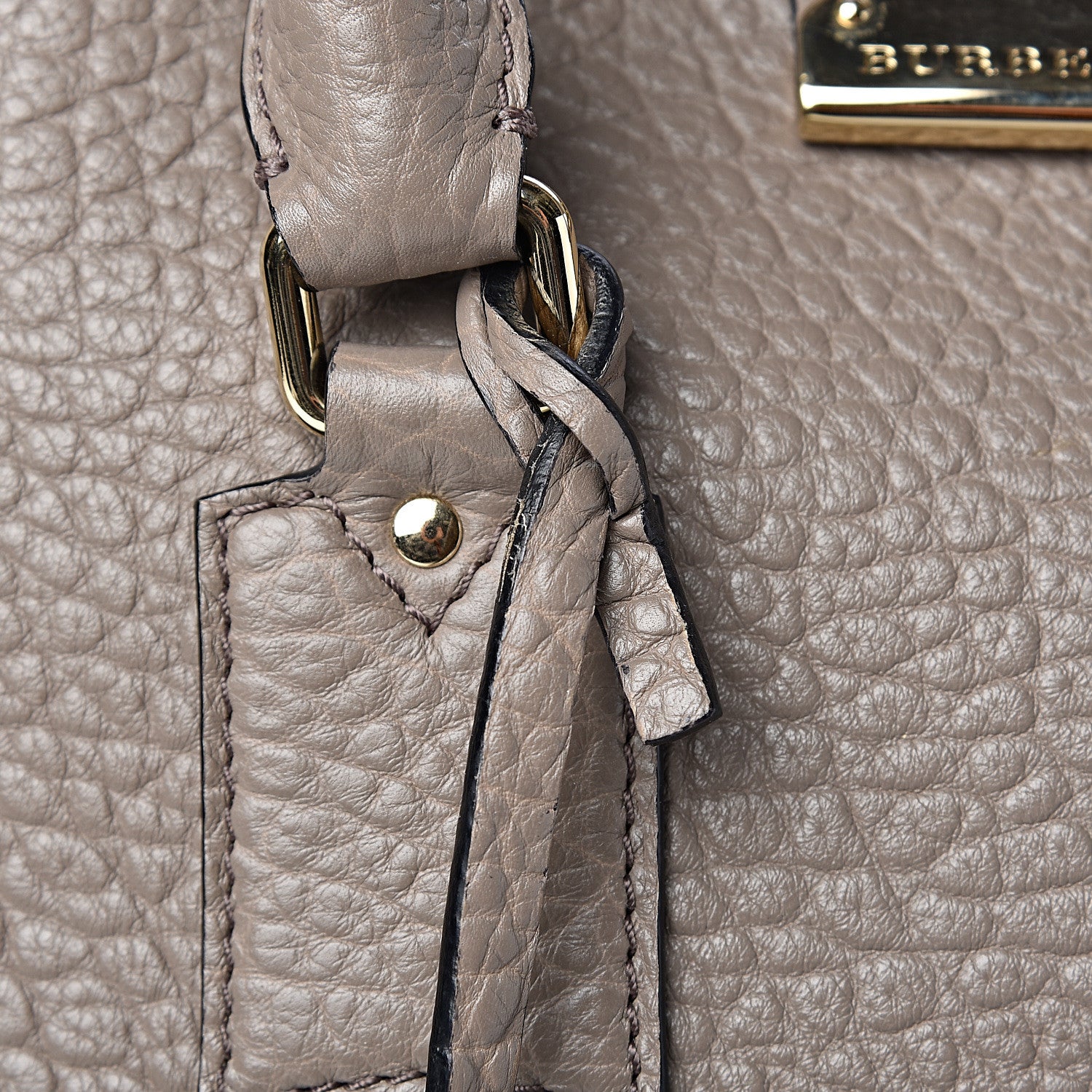 Burberry Heritage Grain Medium Orchard Bowling Bag Pale Taupe 10 of 12