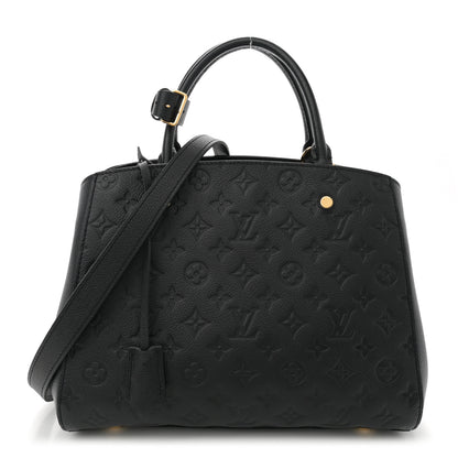 Louis Vuitton Empreinte Montaigne MM Black 1 of 10
