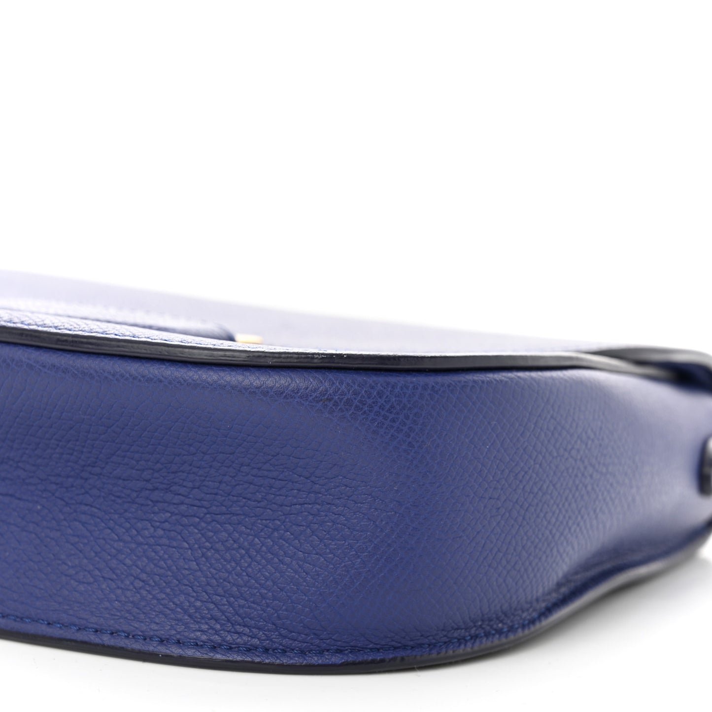 Grained Calfskin Small Trotteur Indigo
