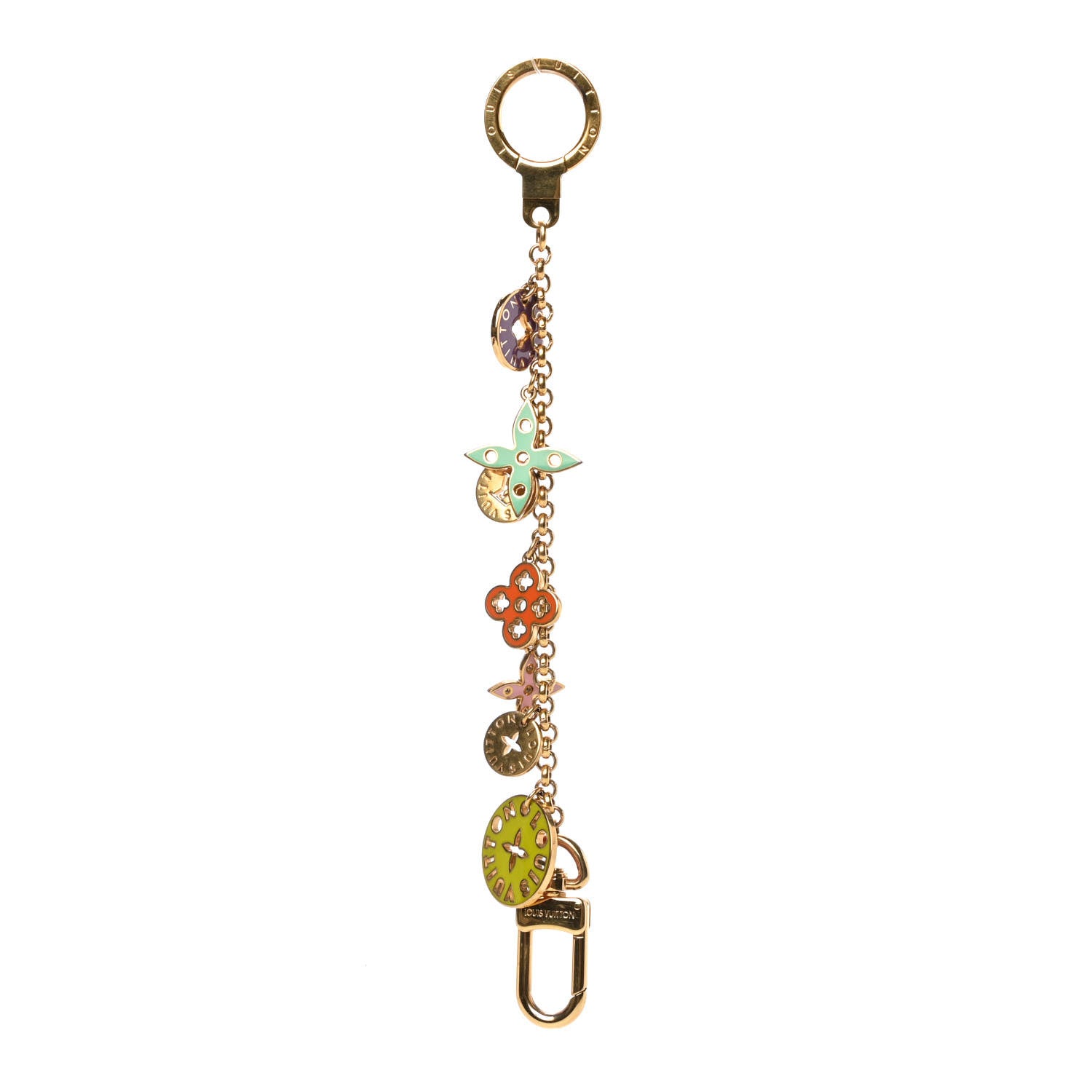 Louis Vuitton Enamel Looping Key Chain Bag Charm Multicolor 1 of 5